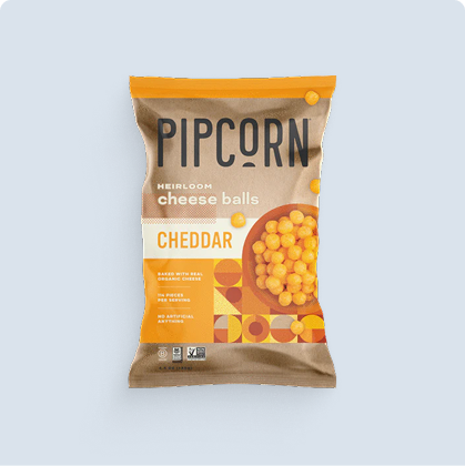 Pipcorn Cheddar Cheese Balls