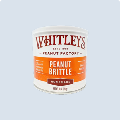 Whitley's Peanut Brittle Tin