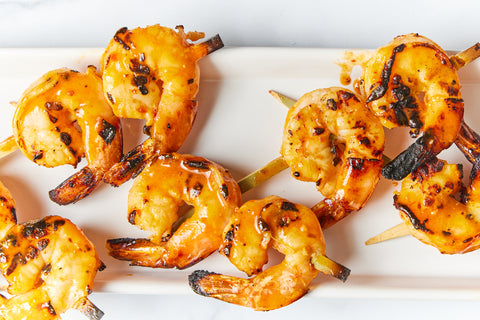 Korean BBQ Shrimp Skewers