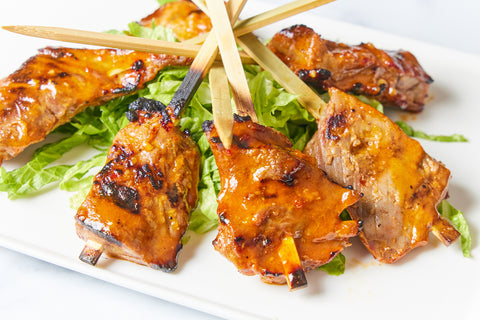 Grilled Korean BBQ Beef Skewers