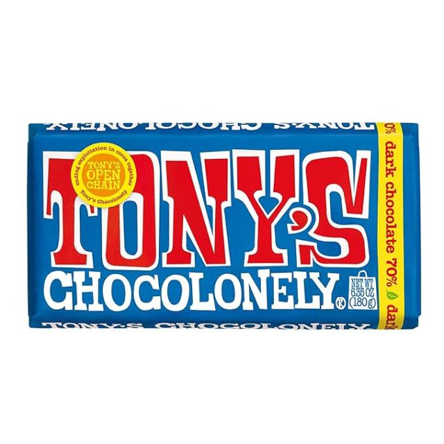 TONY'S DARK 70% CHOCOLATE BAR